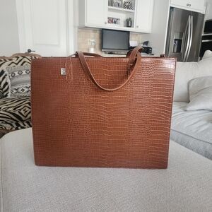 BEIS, The large work tote in Maple Croc